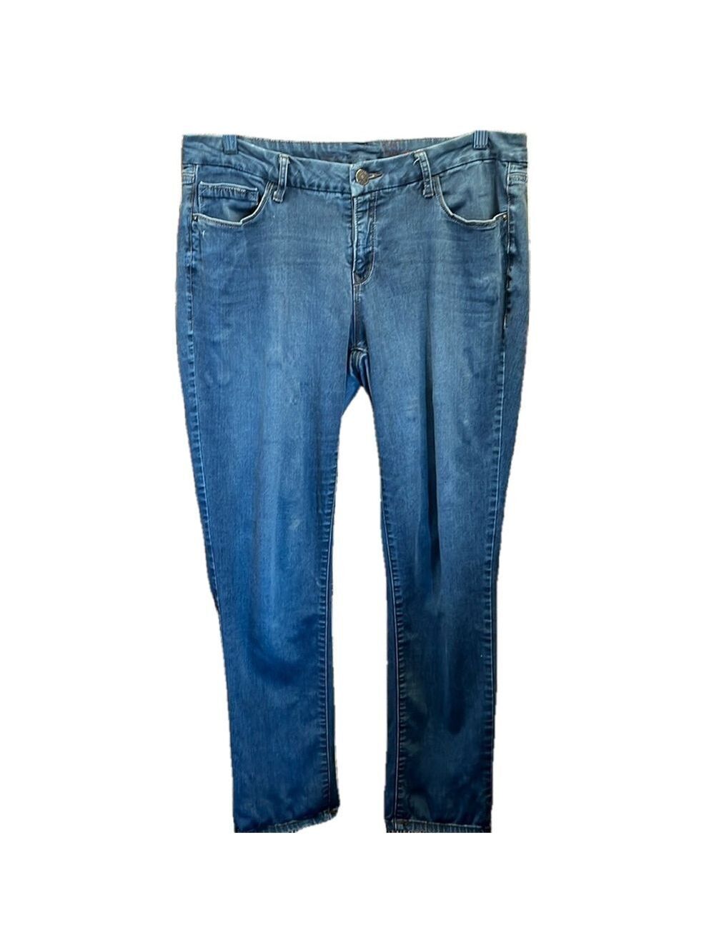 Faded Glory Soft Jeans, SZ 14A, Waist 17”,    Inseam 27.5”, Slightly Distressed